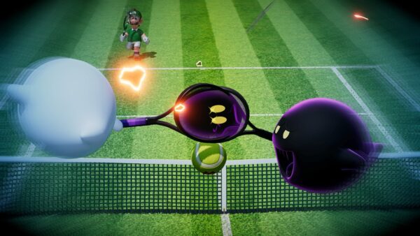 『マリオテニス』最新作『マリオテニスフィーバー』が発表。スライドフックなど新たな行動が追加。30種類のラケットごとに効果が異なる「フィーバーショット」が新登場。ベビーの姿にされたしまったマリオを主人公にしたストーリーモードも収録_001