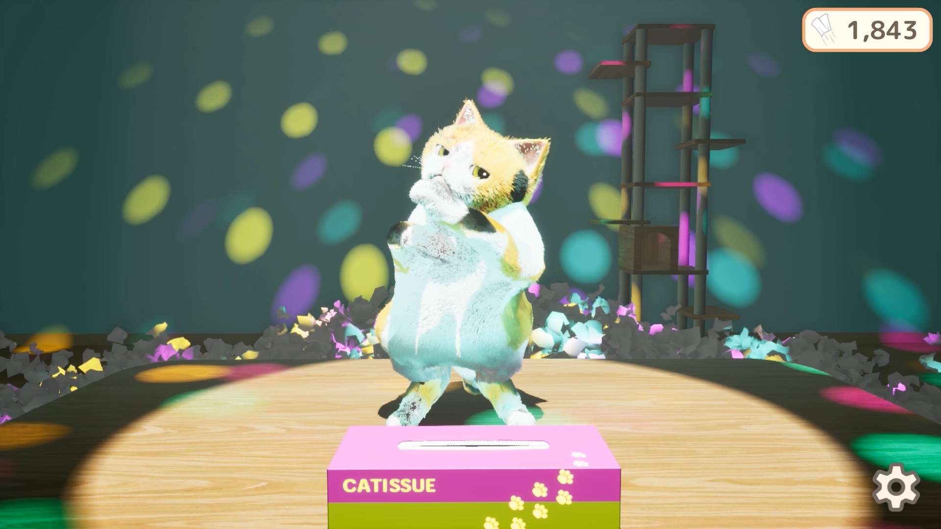 『ねこティッシュ』が10月7日に配信開始。かわいいネコになってひたすらティッシュをまき散らすゲーム_004
