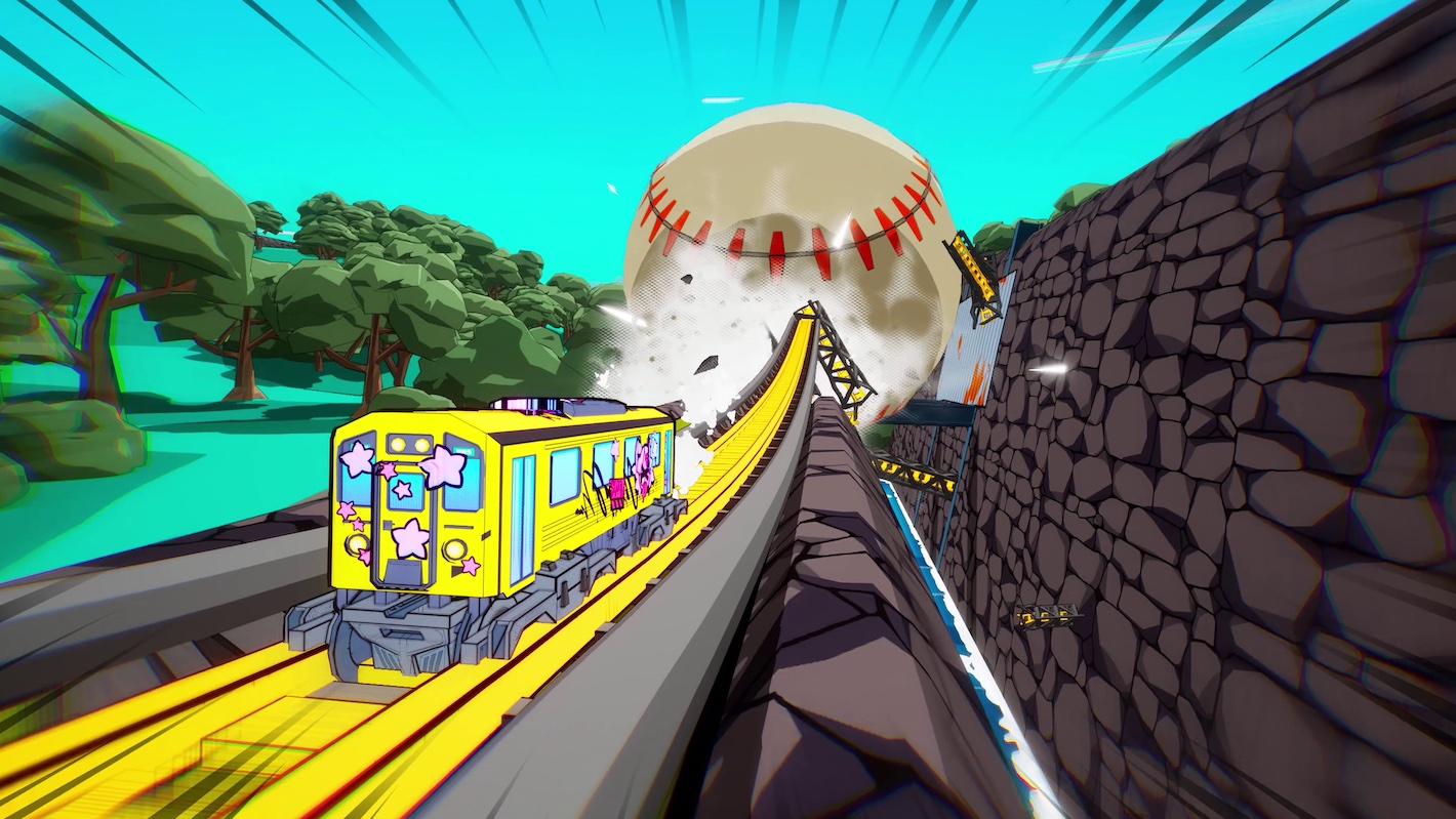 『電車アタック』日本語体験版がTGS2025に出展。電車でトリックをキメて日本を縦断するトリックアクションレースゲーム_002