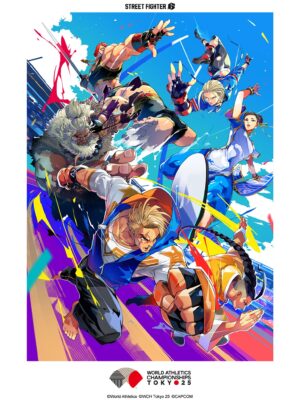 『スト6』と34年ぶり東京開催「世界陸上」のコラボグッズが販売中。躍動感あるコラボアートは描きおろし_001