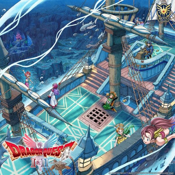 『ドラクエ2』HD-2D版では“海底”が新たな冒険の舞台に。新しい町「アルメハ」や「幽霊船」「宝物庫」に「人魚の聖域」、まだ見ぬ強敵などてんこ盛り_001