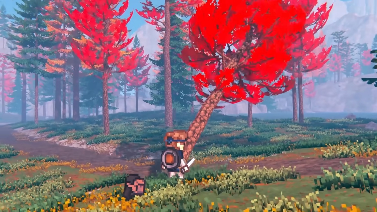 『EthrA』第1弾トレイラーが公開。3Dの世界と2Dドットのキャラで壮大な冒険を描くオープンワールドRPG_003