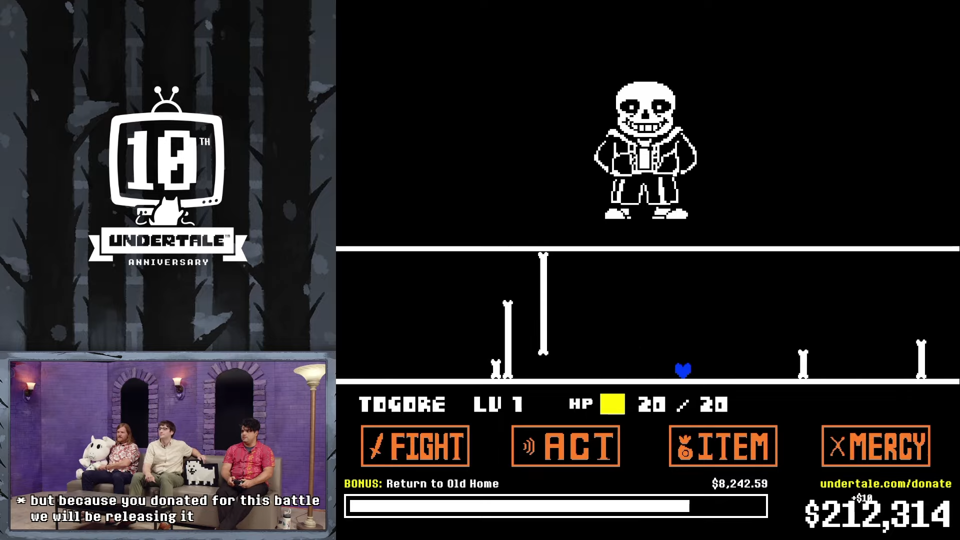 『UNDERTALE』10周年での寄付総額は“5000万円”を超える。10周年で使用されたサントラやグラフィックスアセットも配布_002