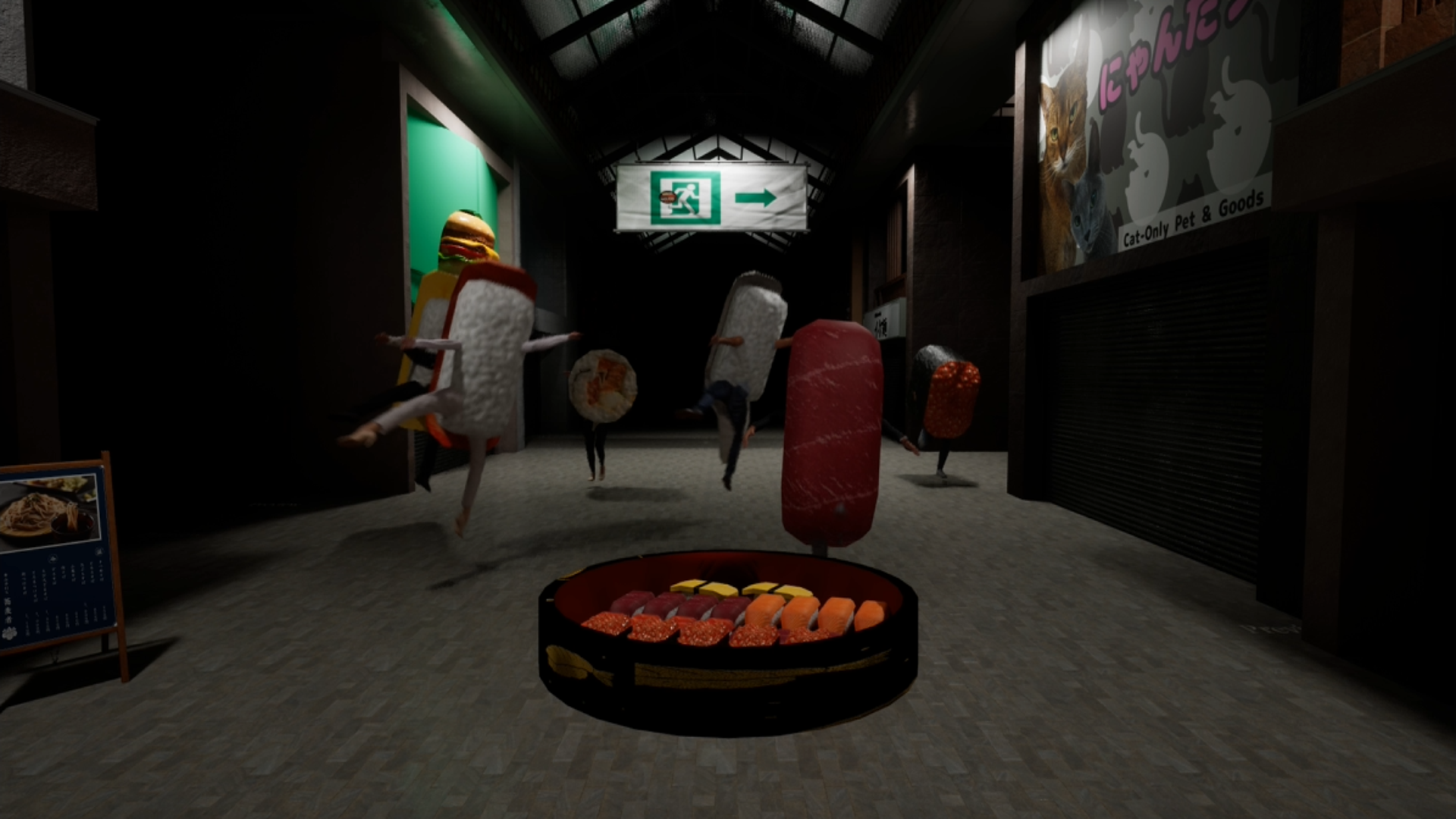 『SUSHI DELIVERY』が9月22日にSteamにて配信開始。ループ型の精神的ホラーゲーム_002