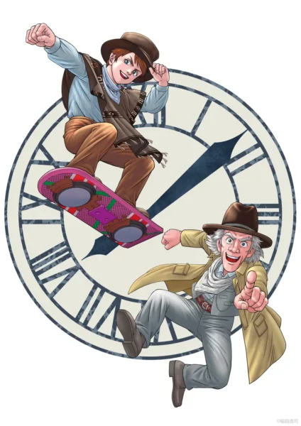 『バック・トゥ・ザ・フューチャー』公開40周年記念で著名作家10名の新イラストが公開_001