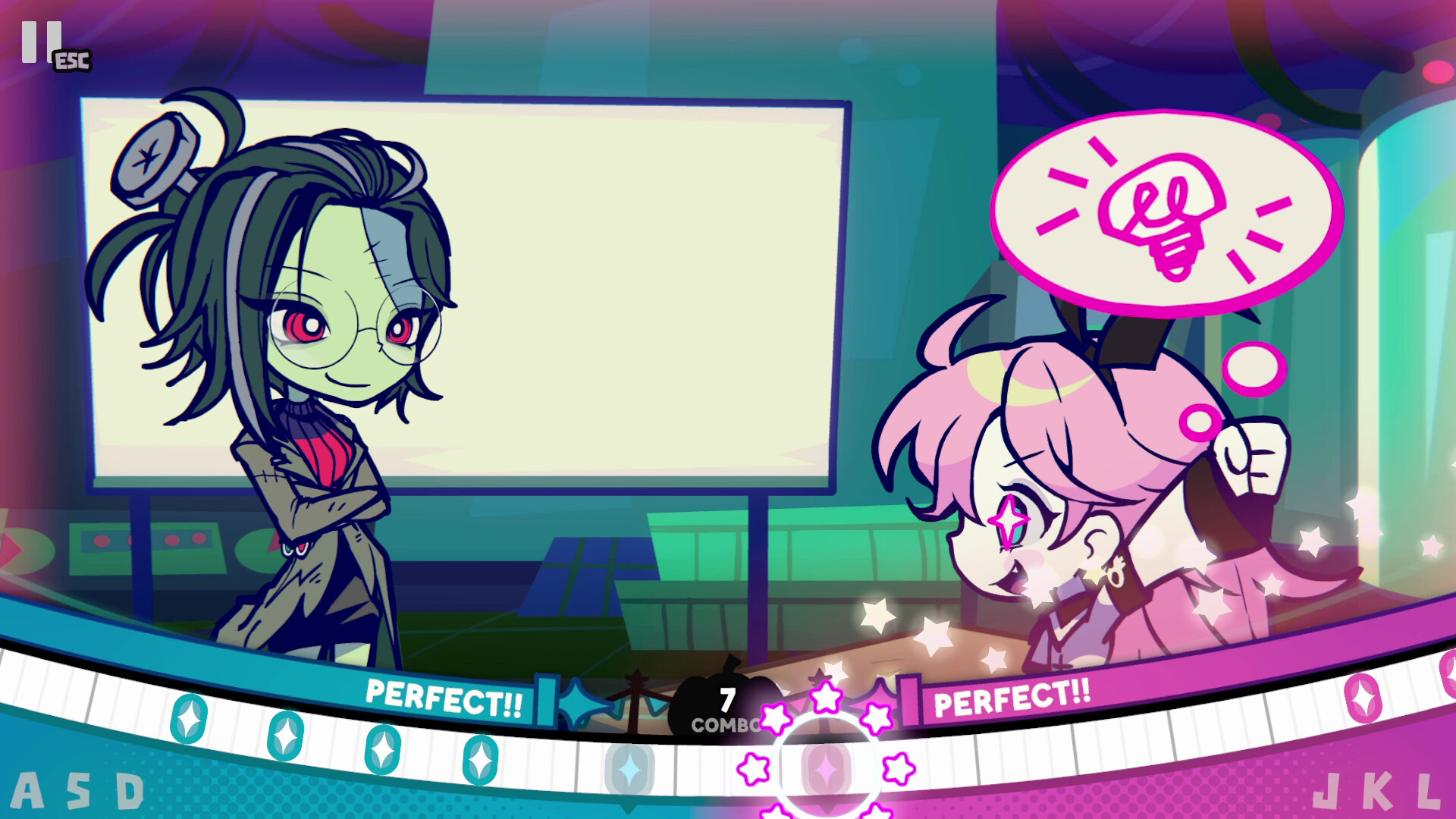 『ハローワンダーバンド』の体験版が配信。死神見習いちゃんのかわいいリズムゲーム
_002