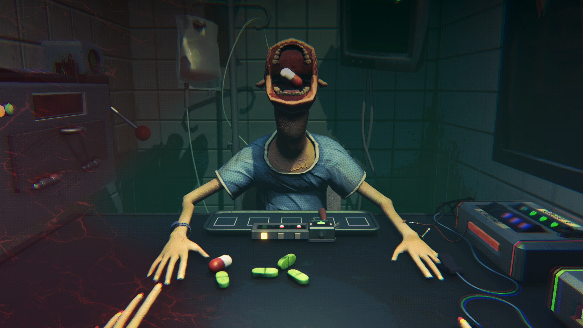 『SIDE EFFECTS』の体験版が配信中。「錠剤」でロシアンルーレットをするギャンブルホラーゲーム_005
