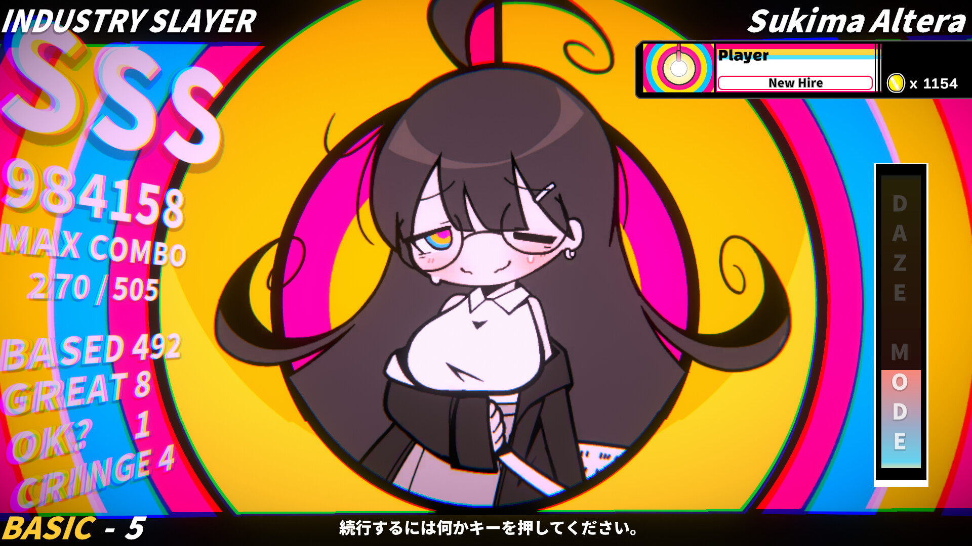 『HYPNOSYNC』Steamストアページが公開。かわいい女の子たちに催眠を掛けてビートに乗せるリズムゲーム_002