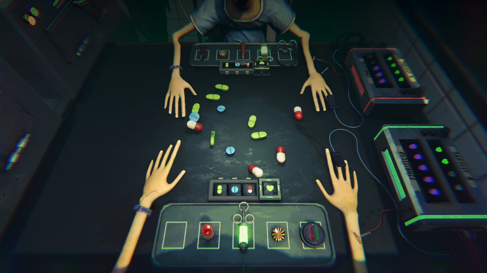 『SIDE EFFECTS』の体験版が配信中。「錠剤」でロシアンルーレットをするギャンブルホラーゲーム_004