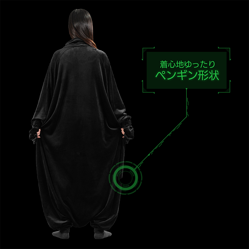 バウヒュッテの「ゲーミング着る毛布」新作「ダメ着ストレッチ HFD-HS26」登場_004