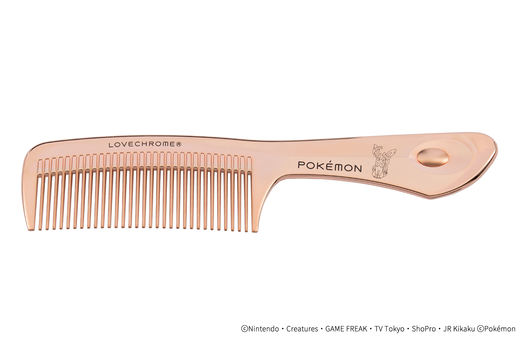 『ポケモン』純金で覆われた高級ヘアコーム（クシ）が登場。セレブ感溢れる「ピカチュウ」「ニンフィア」「ブラッキー」モデルの3種_005