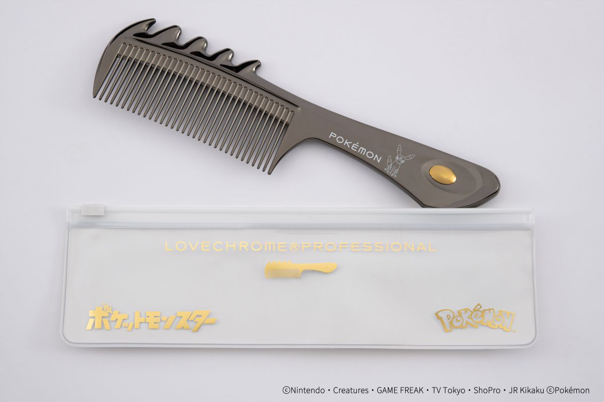 『ポケモン』純金で覆われた高級ヘアコーム（クシ）が登場。セレブ感溢れる「ピカチュウ」「ニンフィア」「ブラッキー」モデルの3種_008