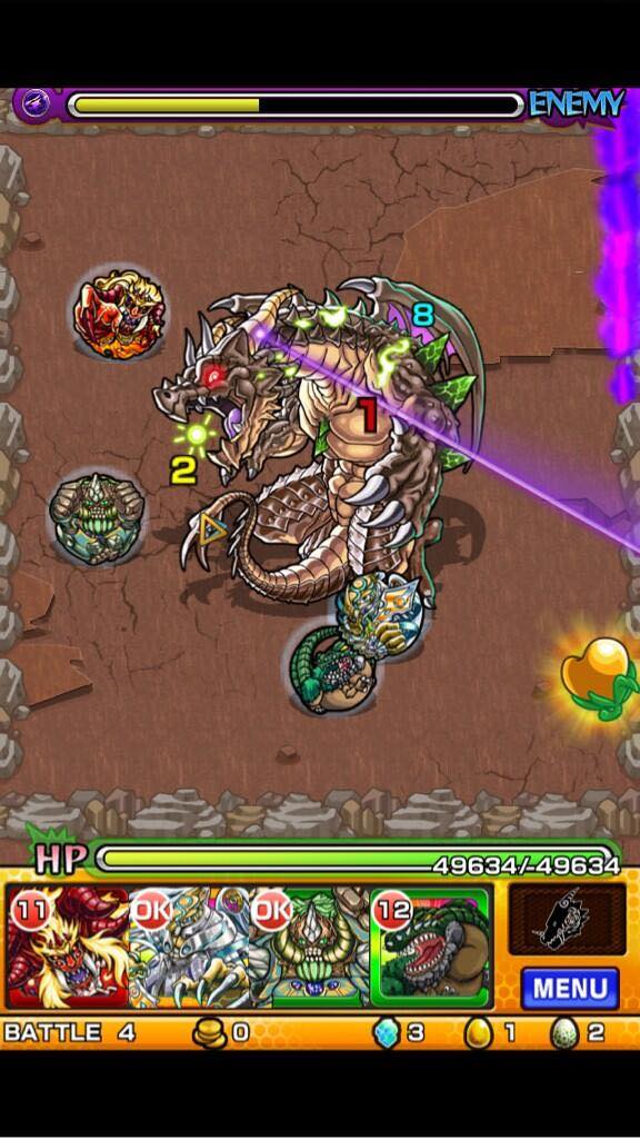 『モンスターストライク』iOS版配信開始日は2013年10月10日。モンスターを弾き飛ばす、ひっぱりハンティングRPG_002