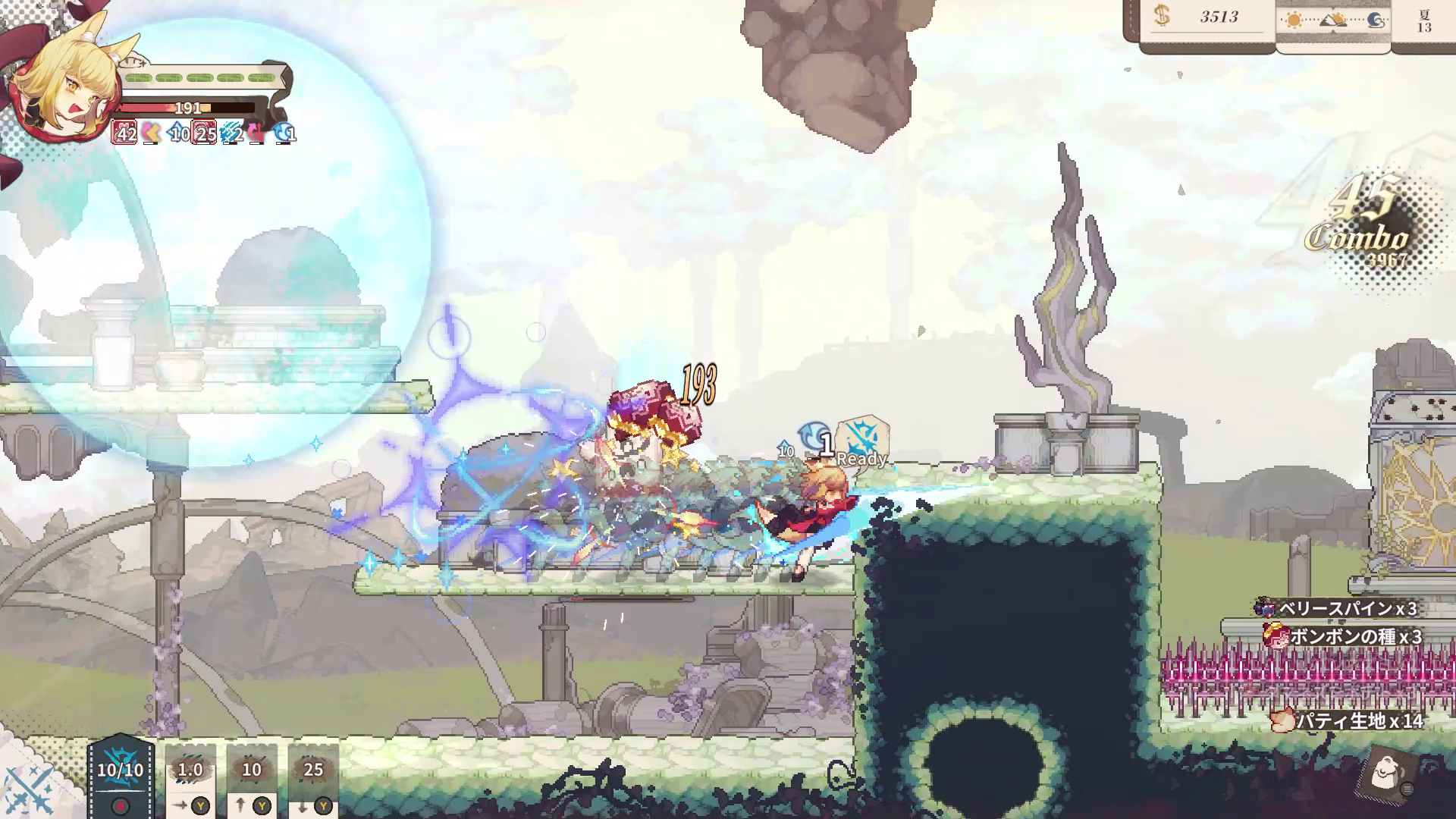 『アルタ』正式版が配信開始。キツネ耳の女の子がパン屋経営とダンジョン探索をする2Dドットアクションゲーム_011