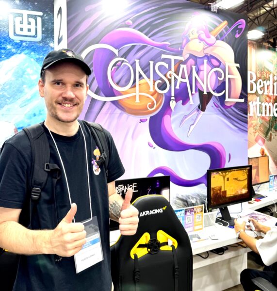 手描きアートの世界を“絵の具”で飛びまわるゲーム『Constance』のアクションがスタイリッシュ_009