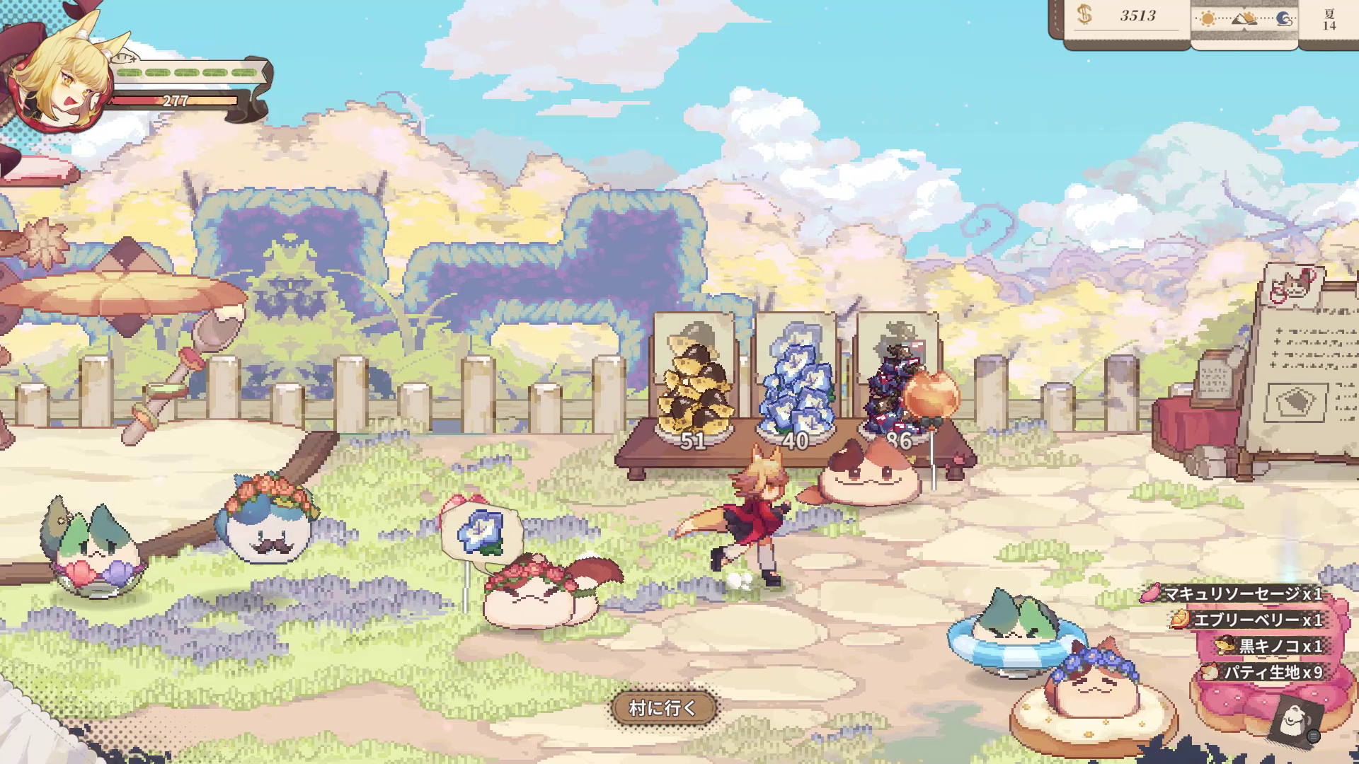 『アルタ』正式版が配信開始。キツネ耳の女の子がパン屋経営とダンジョン探索をする2Dドットアクションゲーム_015