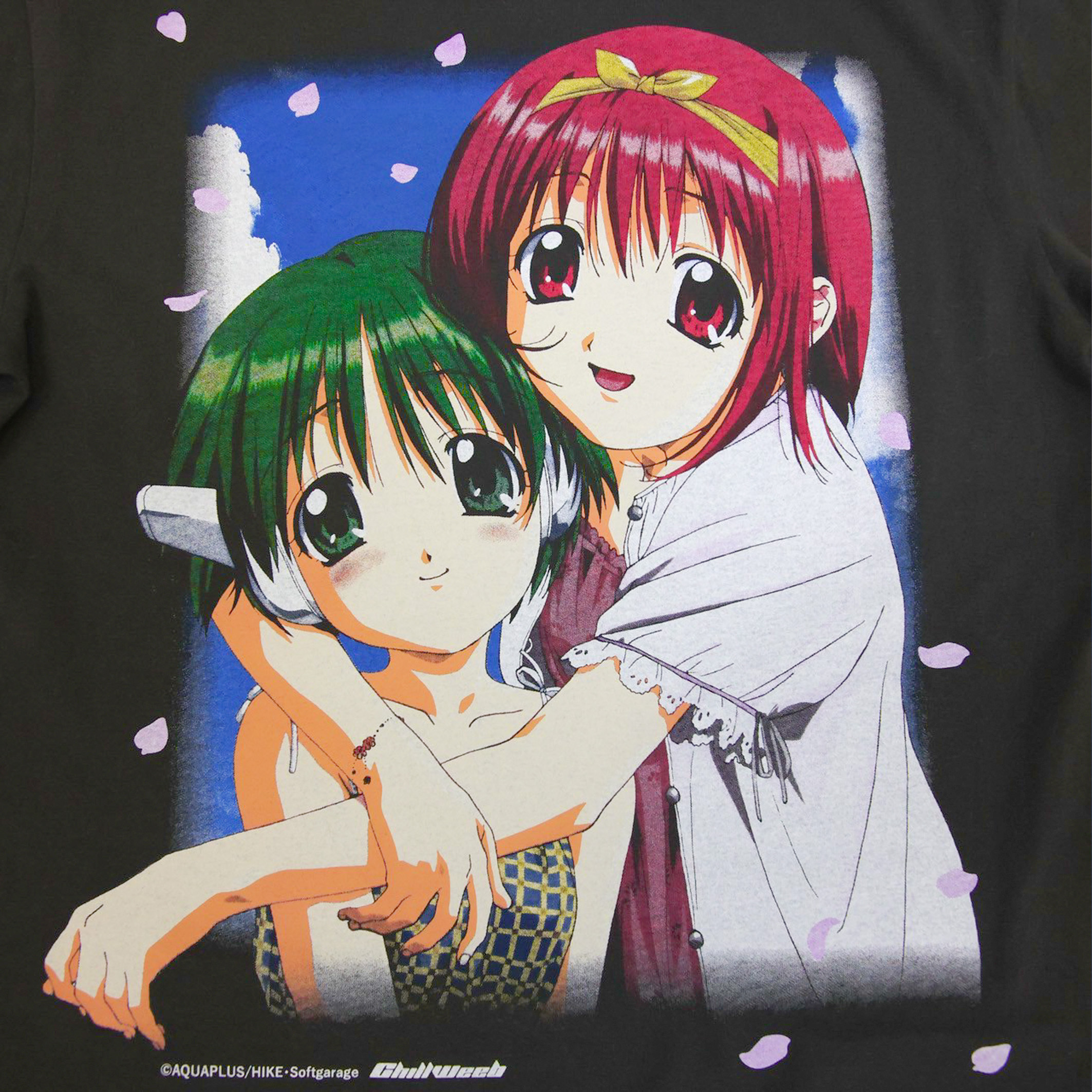 『ToHeart』1999年放映のTVアニメイラストを用いたTシャツが発売決定。TVアニメ第1巻に描かれた印象的なジャケットイラストや、「神岸あかり」が「HMX-12“マルチ”」を抱いている象徴的なイラストをデザインした2種類のシャツが登場_028