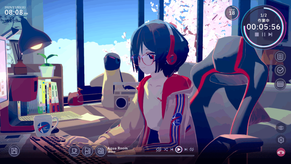 少女と作業通話できるゲーム『Chill with You: Lo-Fi Story』が本日リリース
_005