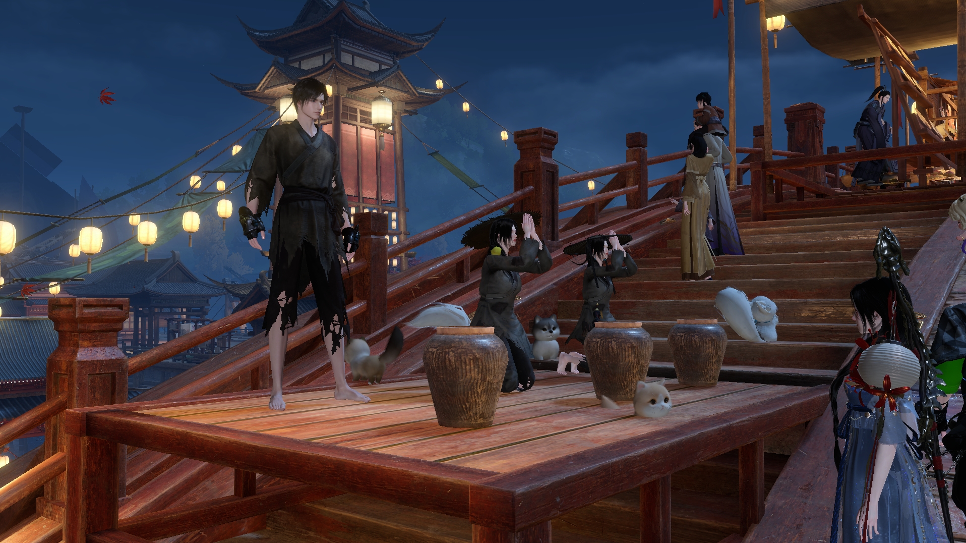 「100通りの生き方」があるMMORPG『逆水寒』が正式リリース。覗いてみたら「物乞い」が大量発生していた_002