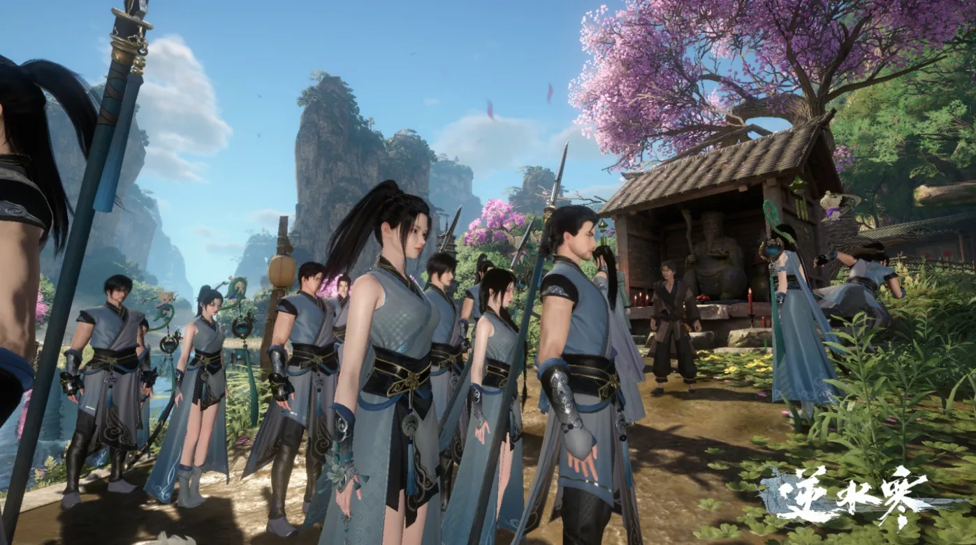 「100通りの生き方」があるMMORPG『逆水寒』が正式リリース。覗いてみたら「物乞い」が大量発生していた_001