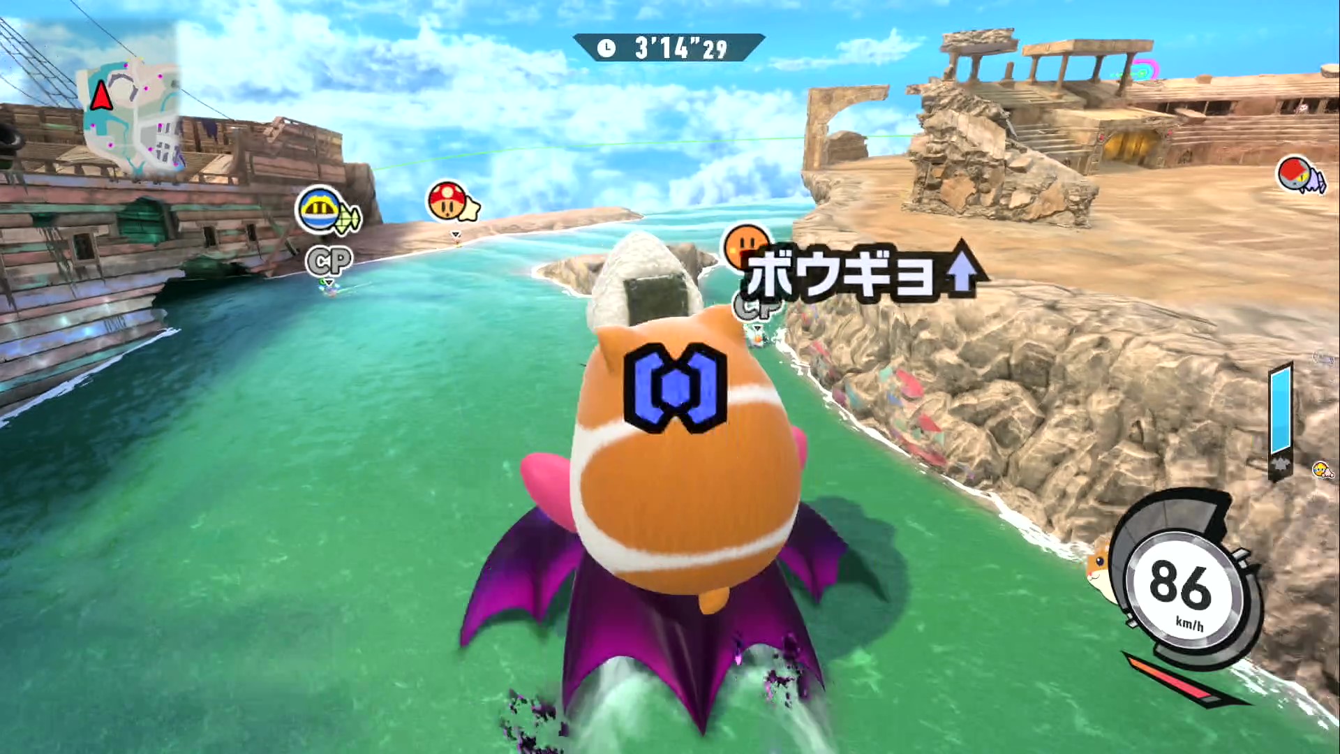 『カービィのエアライダー』製品版先行プレイ。「シティトライアル」を繰り返すうちに、妙に血の気が多くなる。もっとぶっ飛ばしたい！_010