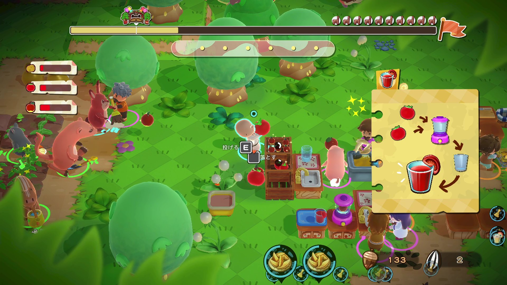 『リップルアイランド』レビュー・感想・評価：最大16人で遊べる協力型クッキングゲームを 