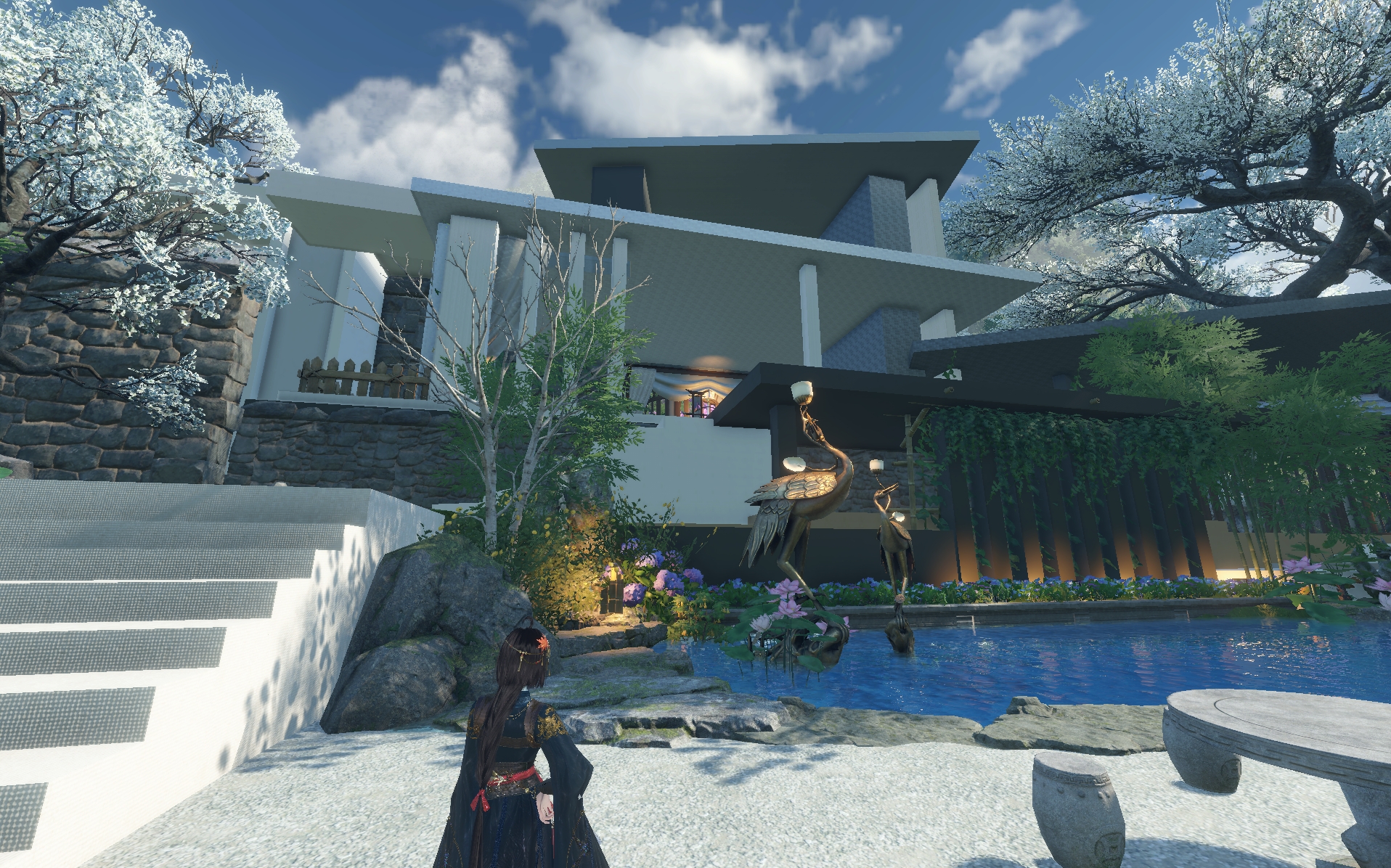 物乞い、家を建てる。何でもできるMMORPG『逆水寒』で一端の物乞いになれたので、ハウジングを楽しむ。_034