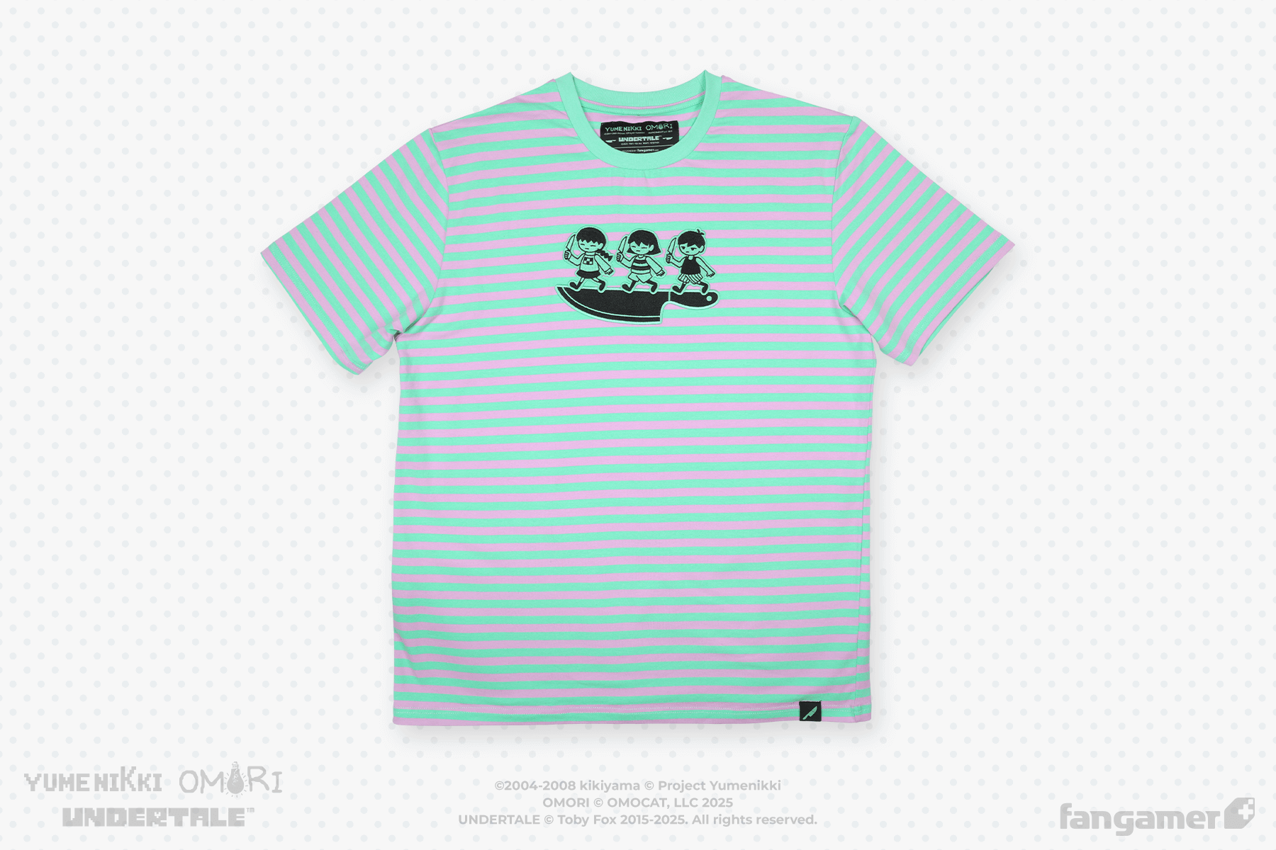 『UNDERTALE』『OMORI』『ゆめにっき』がコラボしたTシャツが登場。Fangamerの最新グッズが展開_010