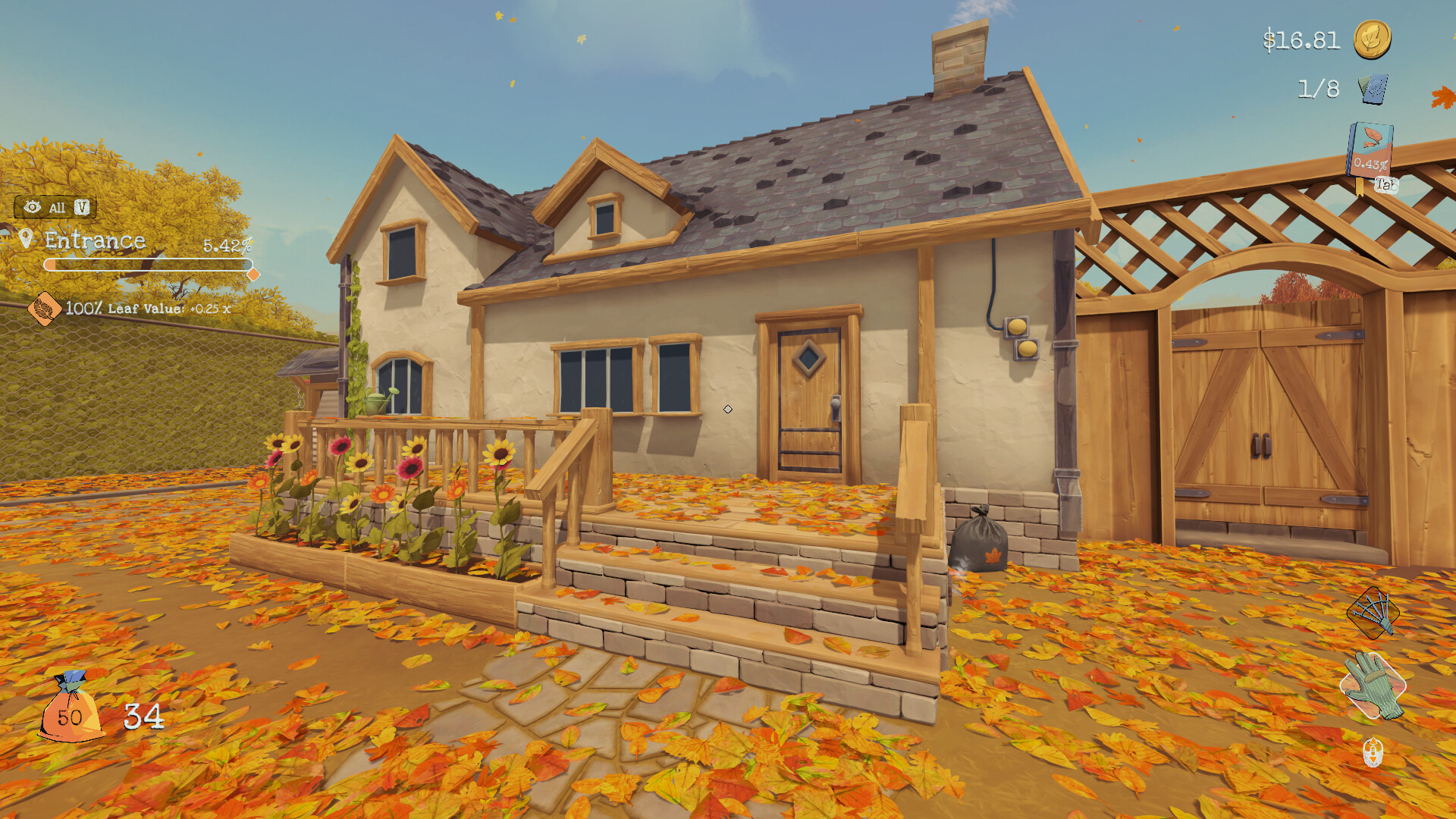 大量に散り積もった落ち葉を掃除できるゲーム『Leaf it Alone』がSteamで“非常に好評”_001