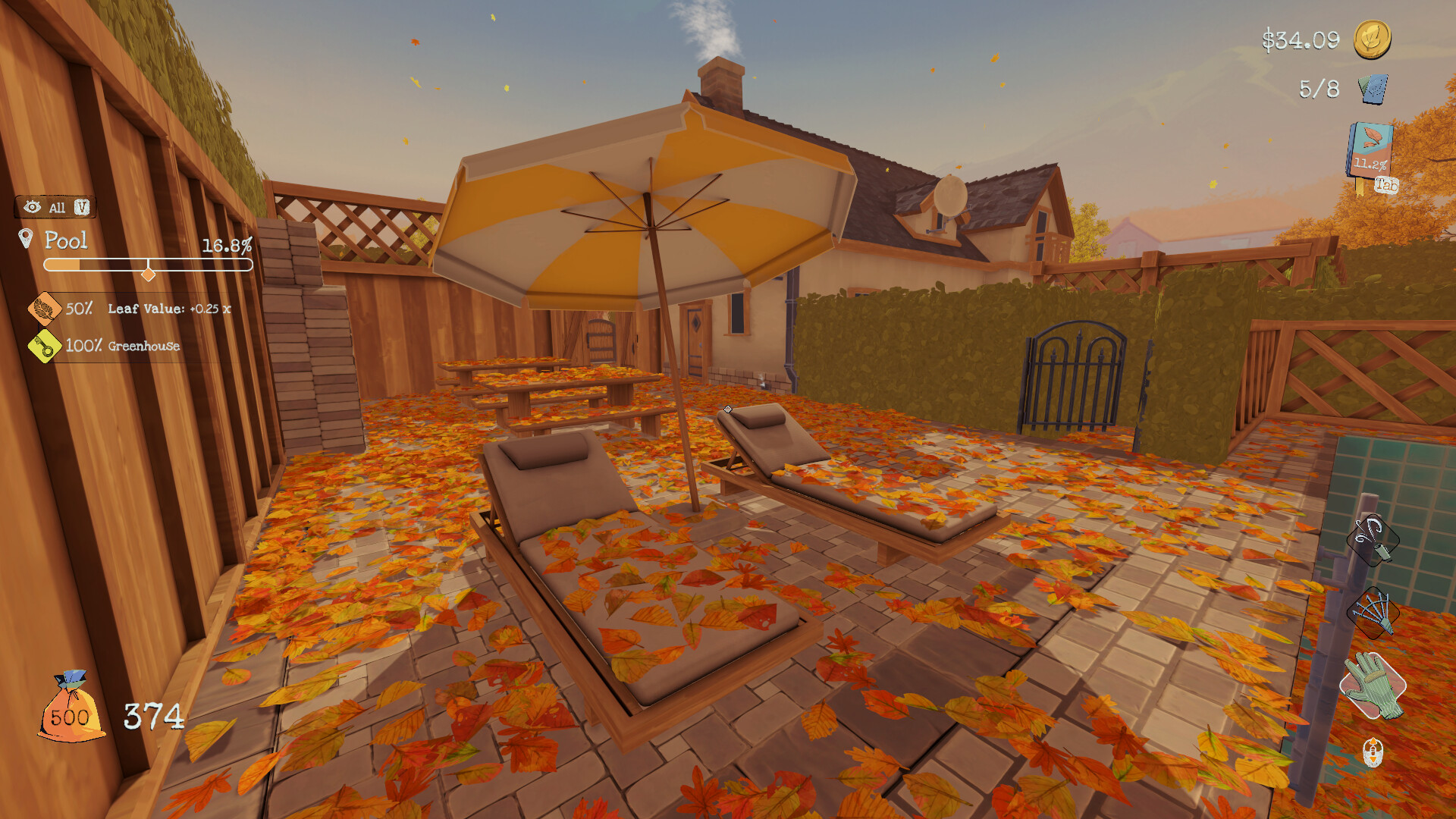 大量に散り積もった落ち葉を掃除できるゲーム『Leaf it Alone』がSteamで“非常に好評”_003