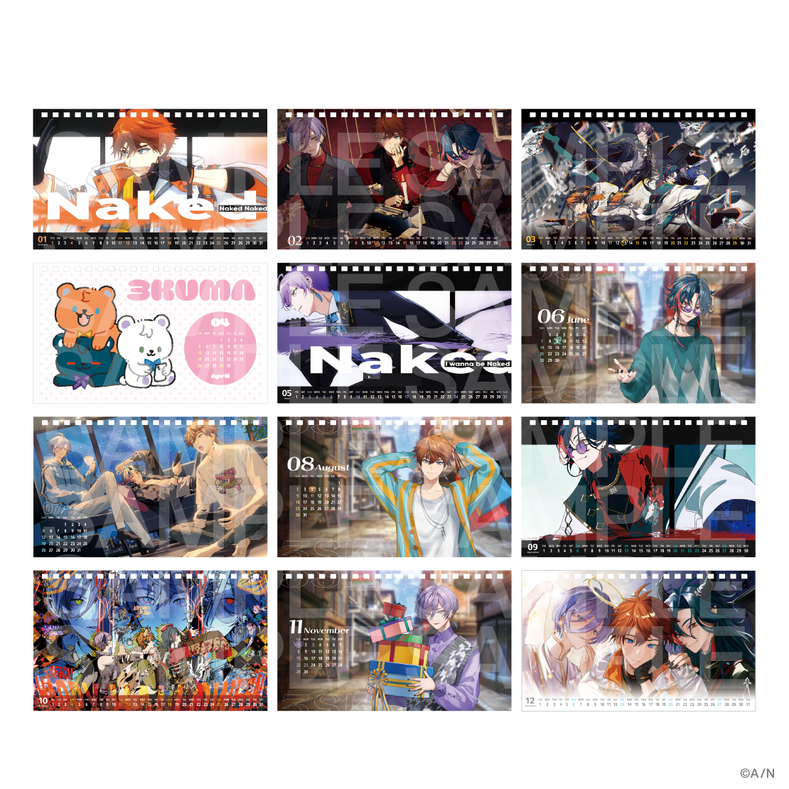 にじさんじ『Unit Selection Calendar 2026』が11月21日に発売決定_010