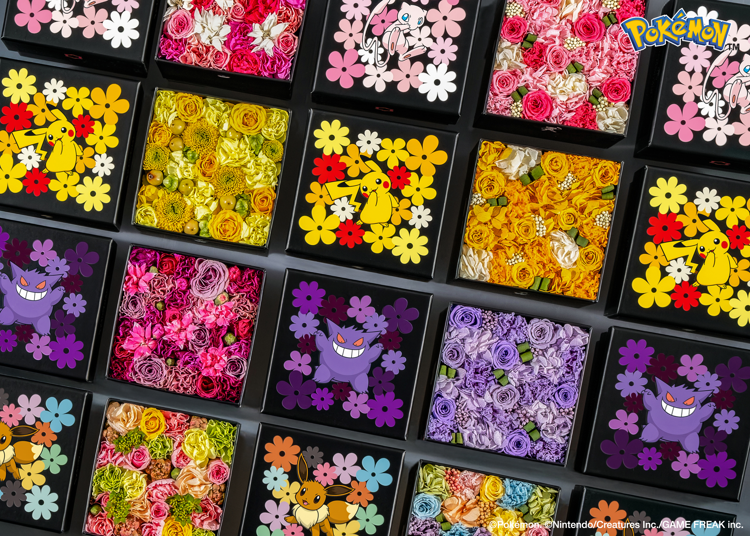 『ポケモン』ピカチュウやゲンガーがデザインされたフラワーボックスが11月25日より発売決定_006