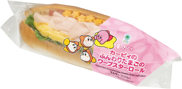 「カービィたちの超まんぞくフェス」がファミマにて11月11日より開催。「すいこみ生ハム寿司」や「ワープスターロール」などが登場_002