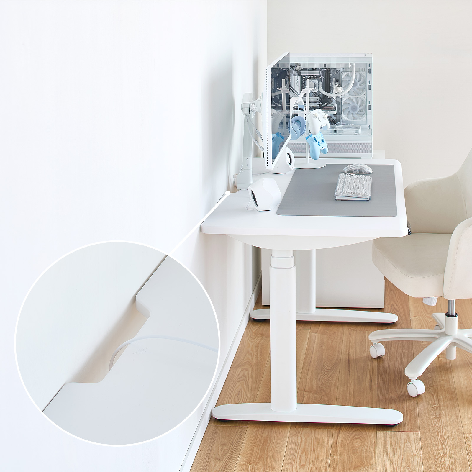 「ゲーミングデスク 1200mm 電動昇降」は、AmazonなどのPixio販売店にて予約販売中_016