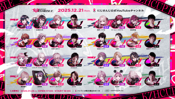 にじさんじ・葛葉さん主催のカジュアル大会企画「KZHCUP RUMBLE」が開催。タイトルは『スト6』で初のリアルイベントに_001