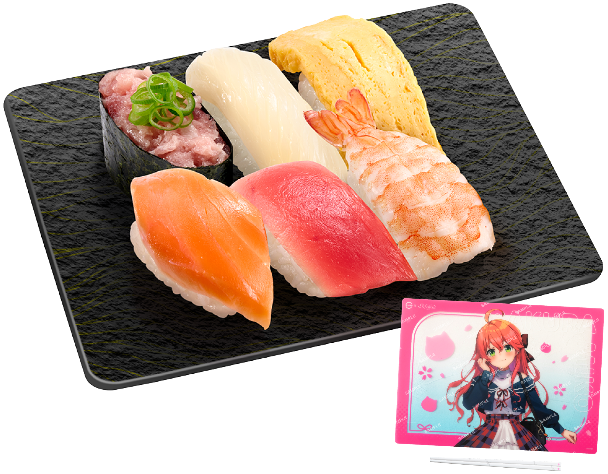 スシローとホロライブ「さくらみこ」さんとのコラボが11月19日より全国のスシローにて実施決定_002