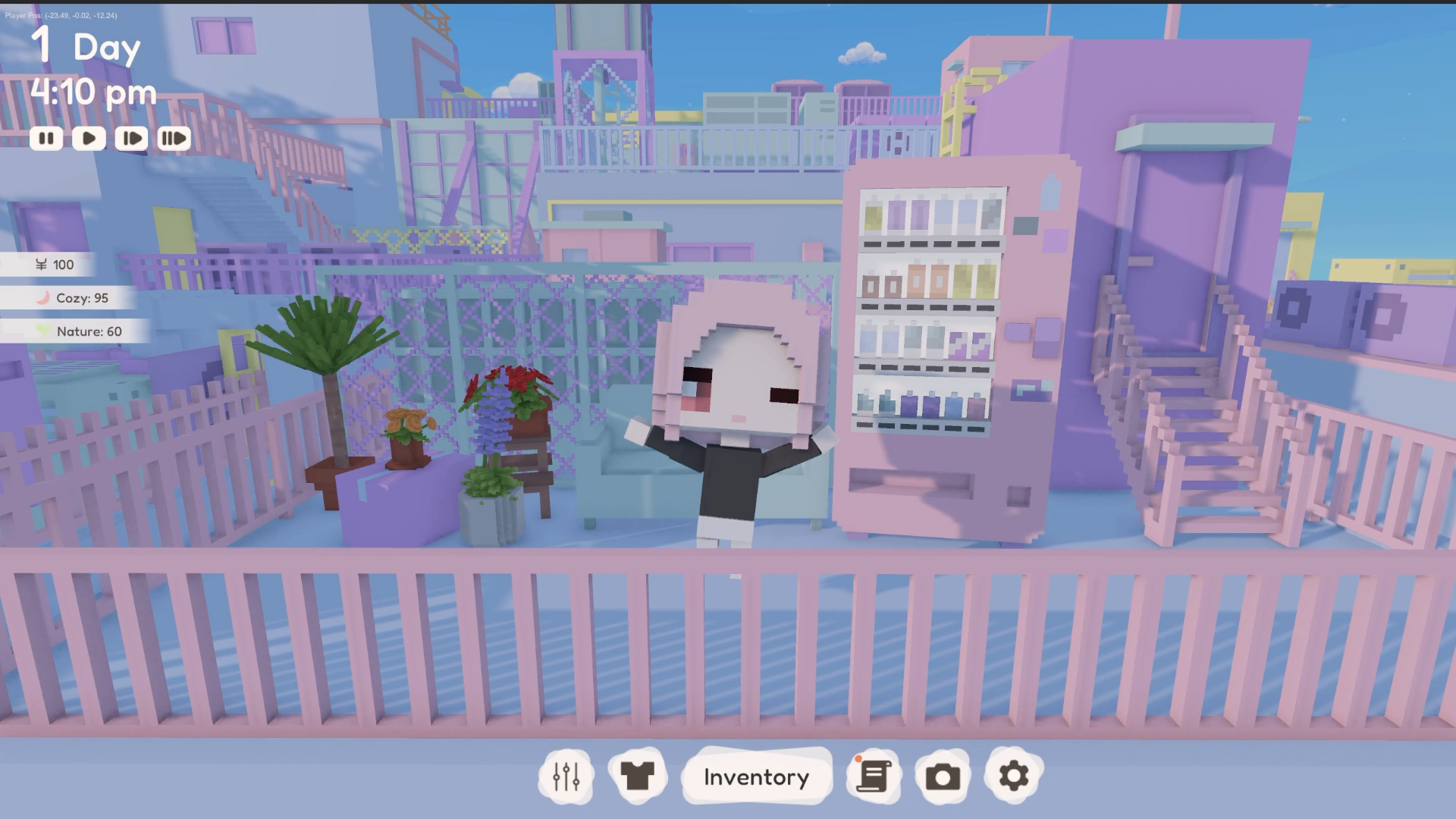 『YUME ROOF』のSteamストアページが公開。2026年2月発売予定のサンドボックス型スローライフゲーム_001