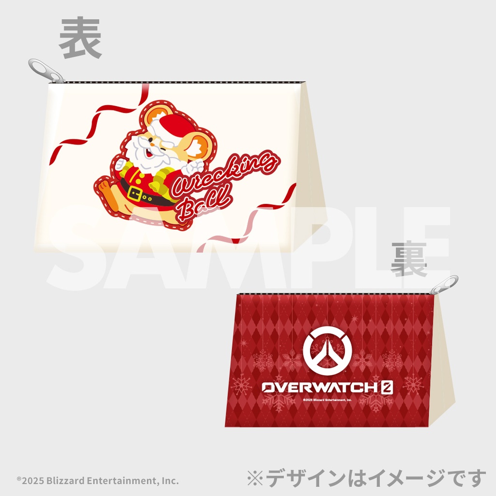 『オーバーウォッチ2』クリスマス風グッズが買えるオンラインくじ発売開始。A賞はサンタに扮したレッキング・ボールのクッション_002