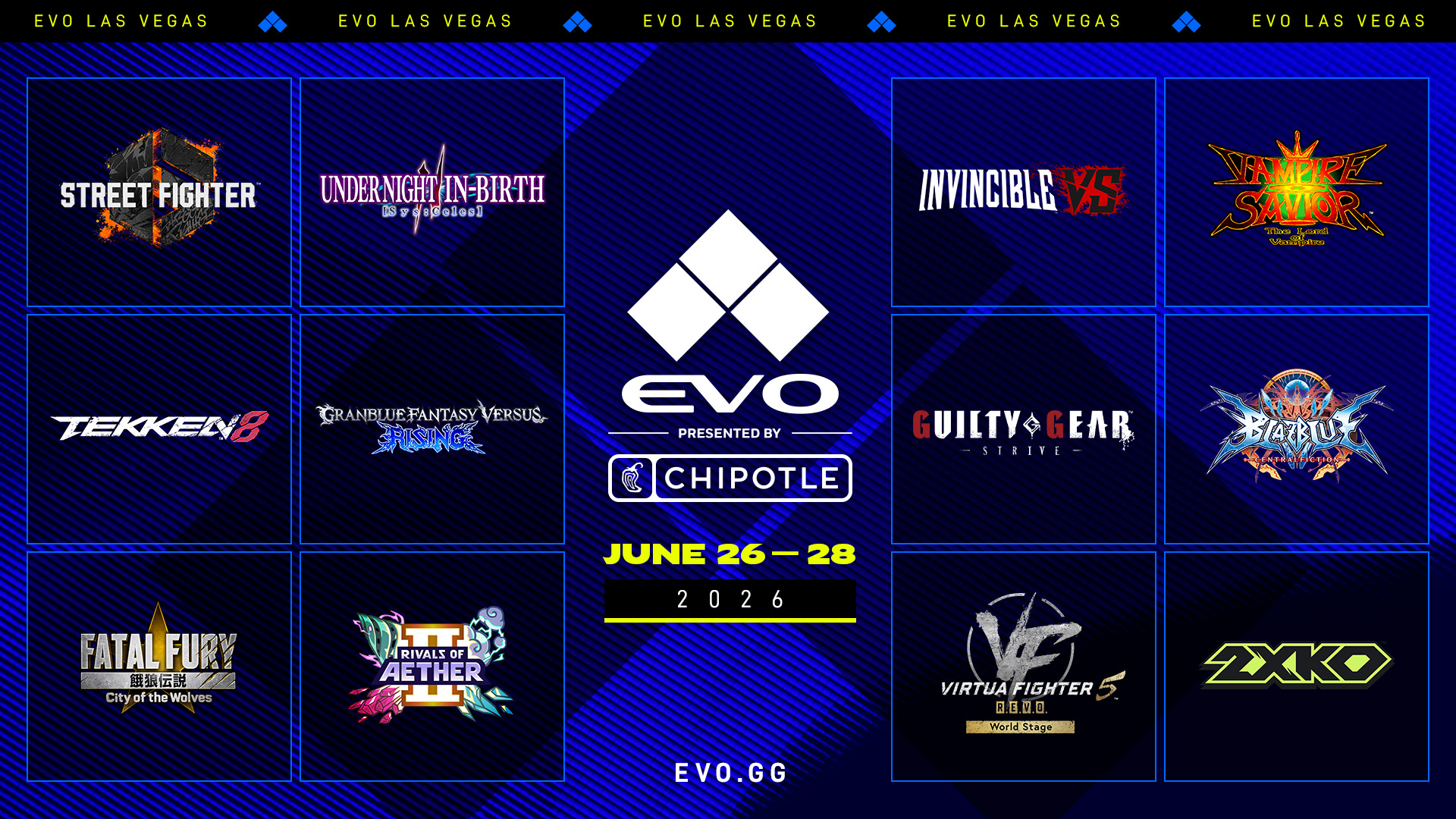 「EVO Japan 2026」と「EVO 2026」のメインタイトルが発表。「EVO Japan」にまさかの『北斗の拳』が採用_002