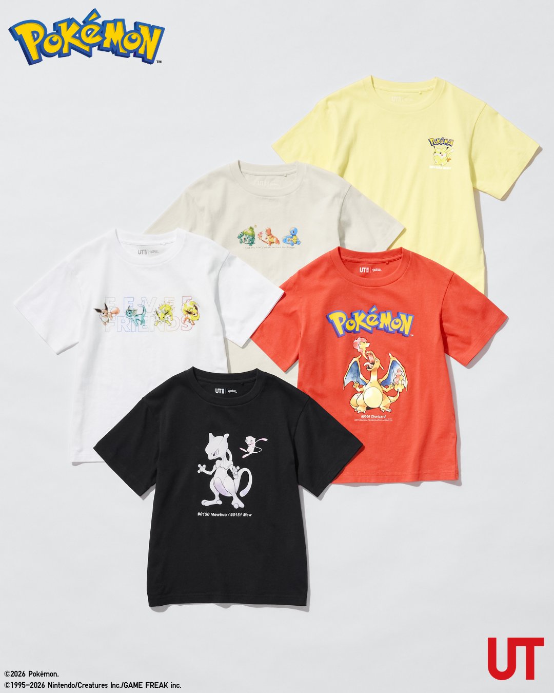 『ポケモン』初代作品をテーマにしたグラフィックTシャツが登場！　あの頃を思い出す水彩タッチのデザインが懐かしい_002