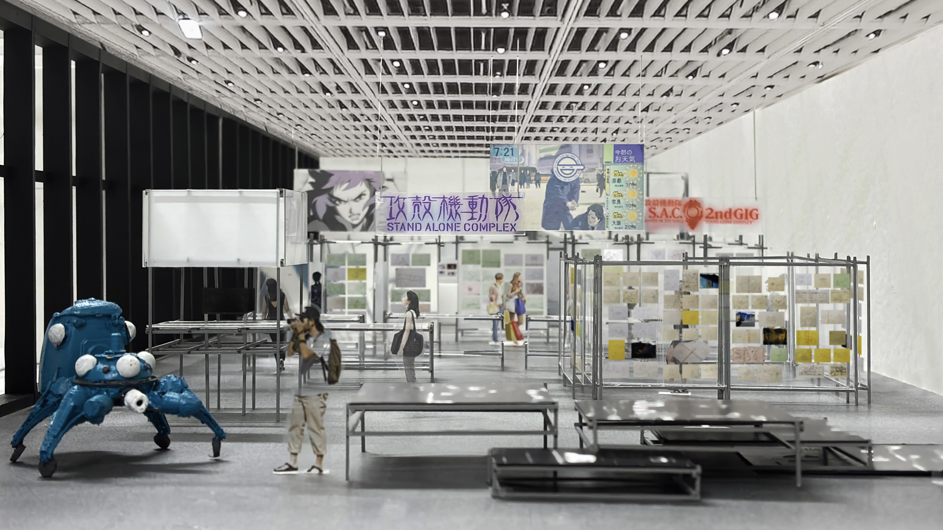 ”笑い男になる鏡”や“電脳ダイブ”体験が楽しめる！『攻殻機動隊展 Ghost and the Shell』の展示詳細が発表_013