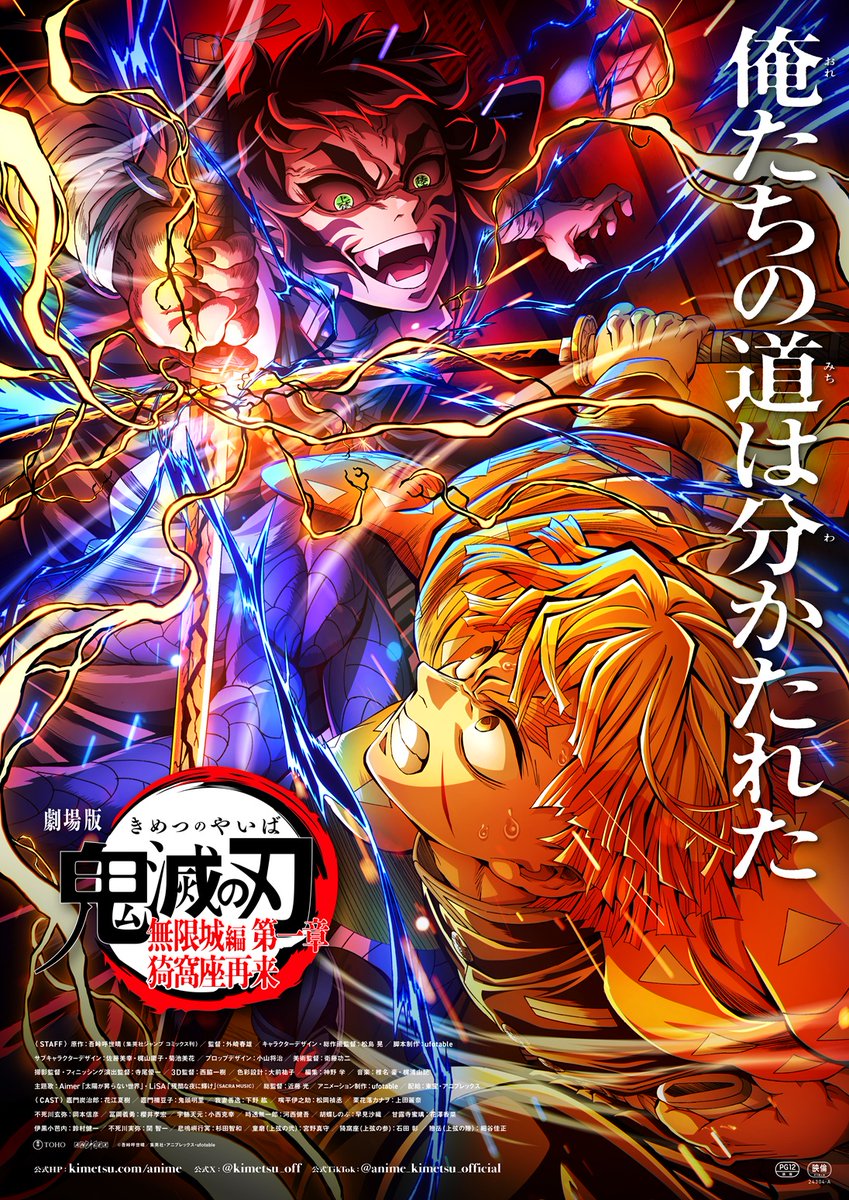 『劇場版「鬼滅の刃」無限城編 第一章 猗窩座再来』がゴールデングローブ賞・アニメ映画賞にノミネート_001