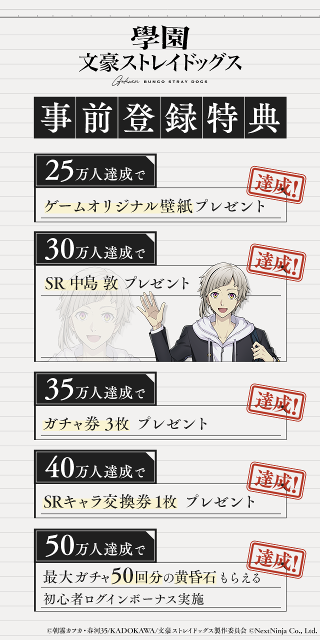 『學園文豪ストレイドッグス』12月23日17時より正式サービス開始_001