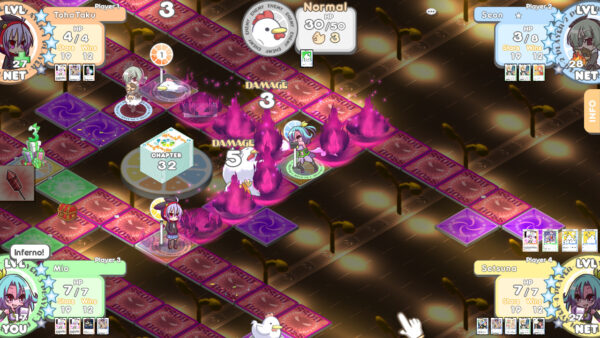 キュートなキャラがすごろくでバトル！最大4人で遊べる対戦ゲーム『100％おれんじじゅ～すっ！』がSteamにて無料で入手可能_002