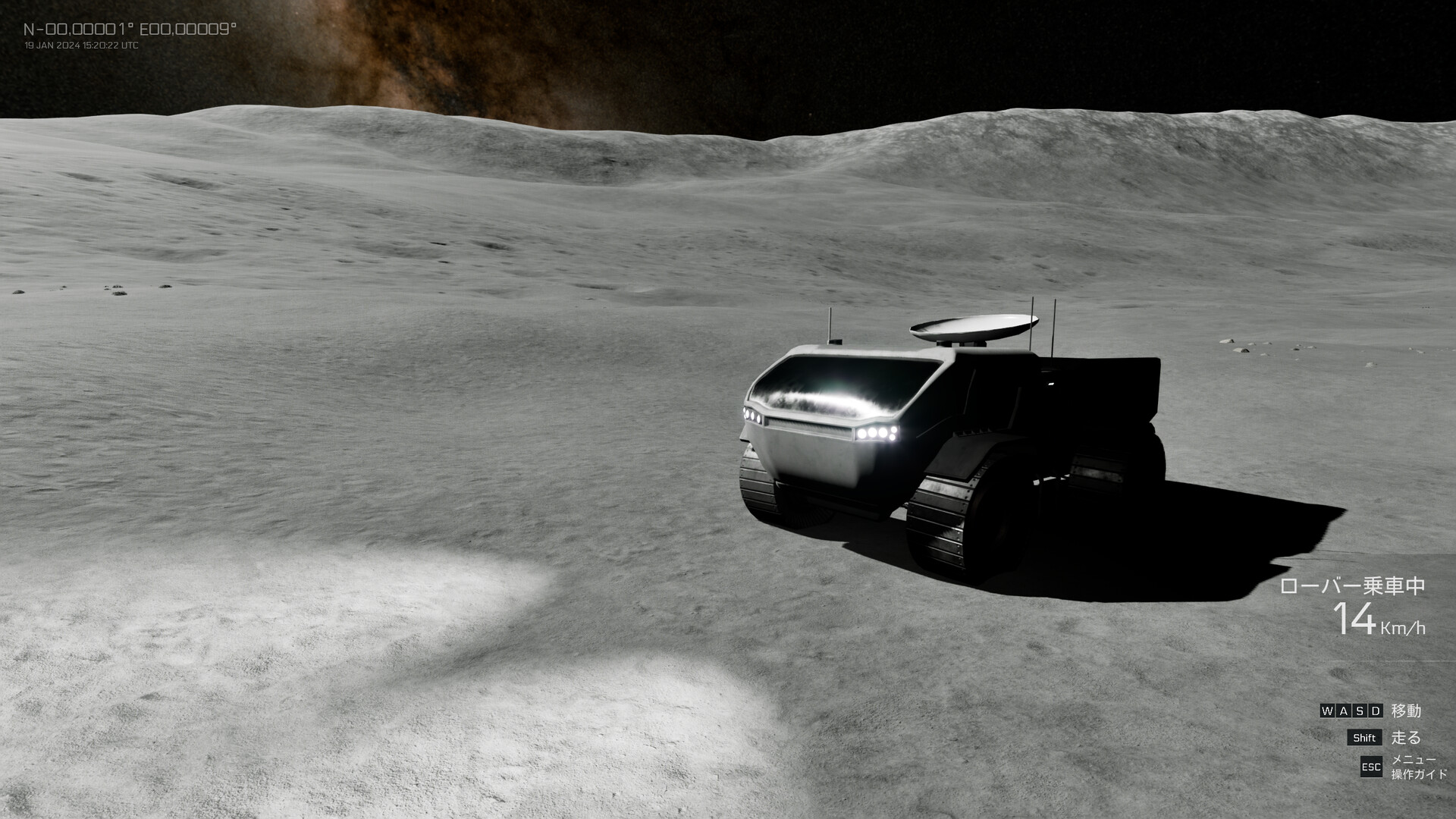 JAXAとの共同研究で作成された“リアルな”月面を探索するゲーム『Real Moon』Steamにて近日中の無料配信を発表_001