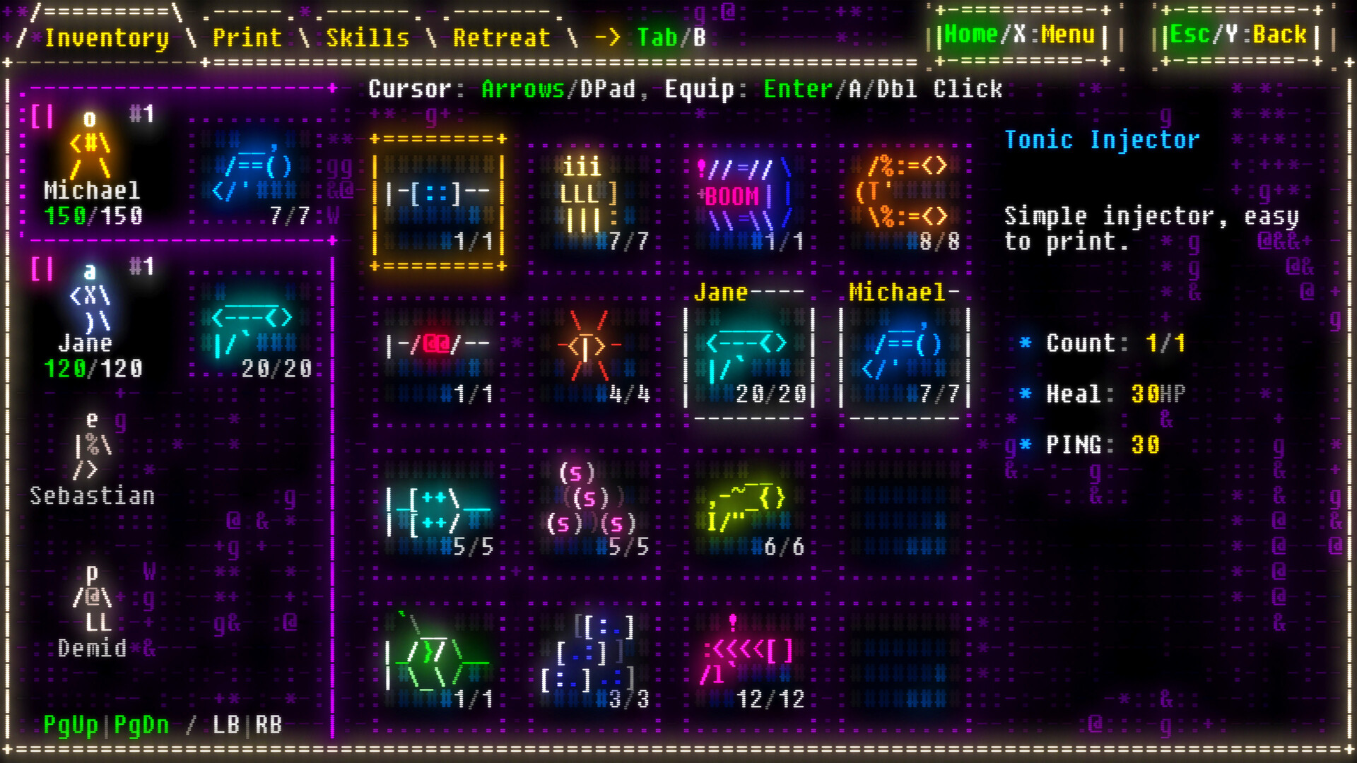 『Effulgence RPG』早期アクセス版が本日配信開始。「アスキーアート」が3Dでヌルヌル動くゲーム_004