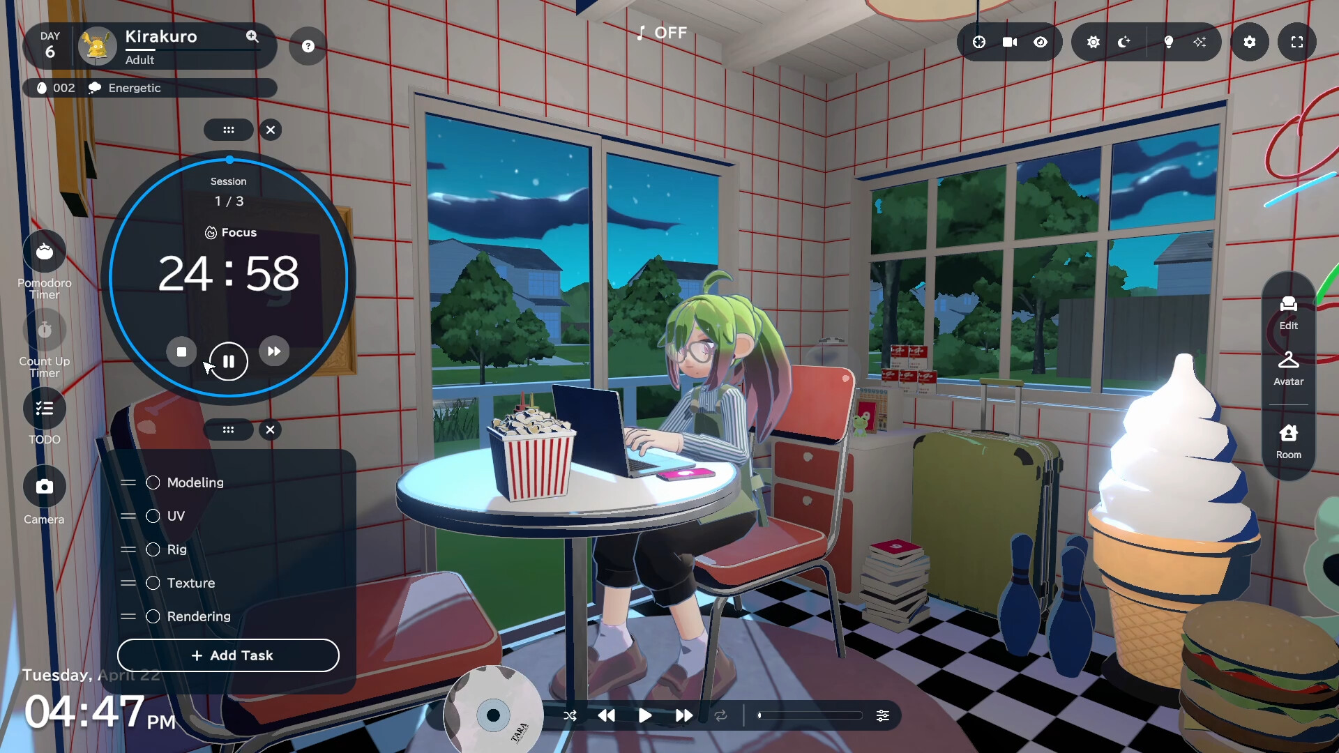 マルチプレイ作業用ゲーム『gogh』が、初音ミク 「STUDY WITH MIKU」とのコラボDLC2種を発表_007