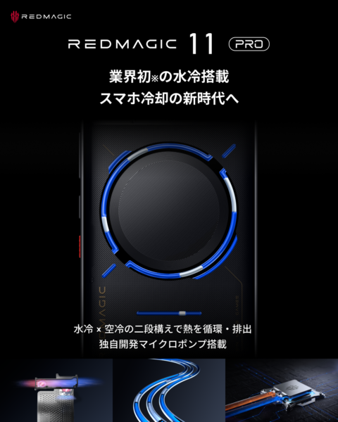 「REDMAGIC 11 Pro」が、1⽉8⽇に発売予定。12月24日12時からはREDMAGIC日本公式サイトにて先行予約販売_004