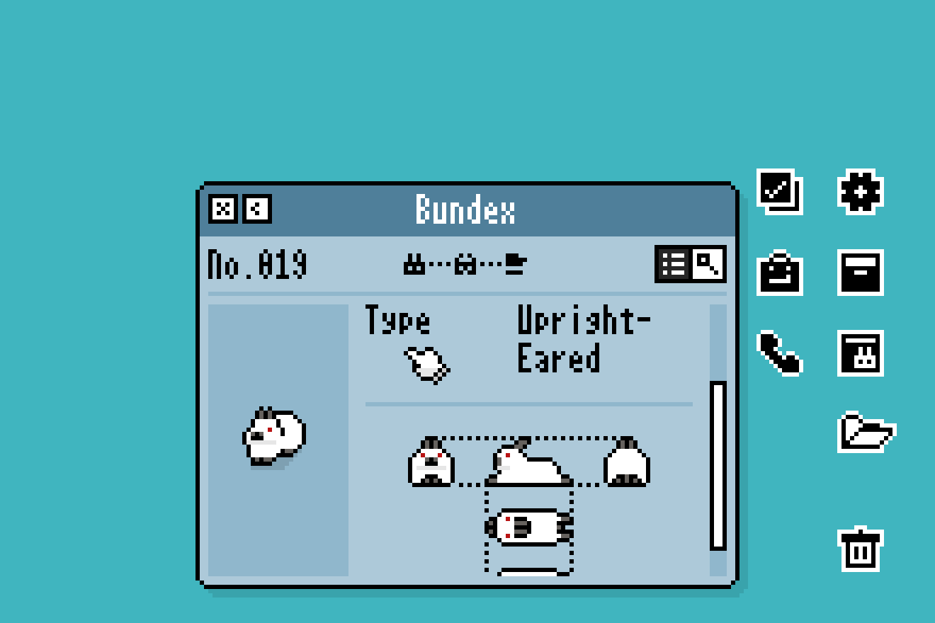 『うさぎとぷーぷ』1月23日に配信開始。かわいいドット絵うさぎの“うんぴ”を集めるデスクトップペット_002