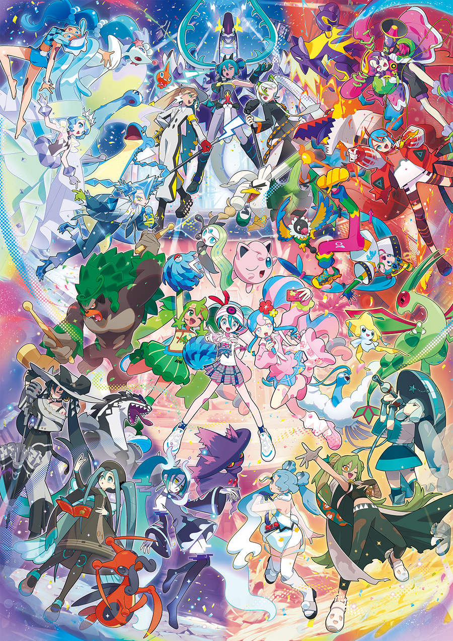 ポケモン&初音ミクがコラボした「ポケミク」“18タイプ”が揃う超豪華な描き下ろしアート公開_001